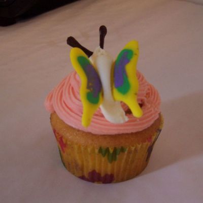 Single Butterfly Cupcake