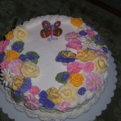 Wilton Course 2 Finale Flower Cake