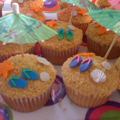 Beach Cupcakes