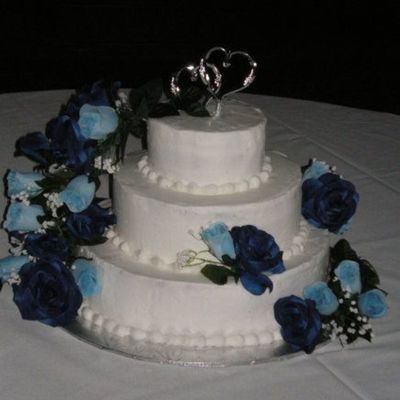 Blue Rose Cake