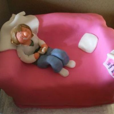 Couch Potato Birthday Cake