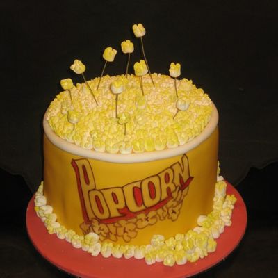 Popcorn Birthday Cake