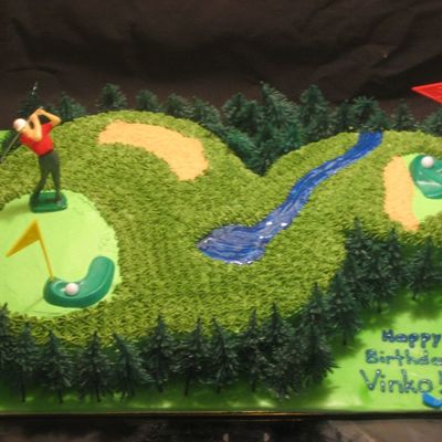 Golf Birthday Cake