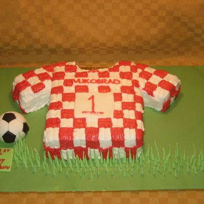 Croatian Soccer Jersey Cake