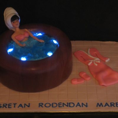 25Th Spa Birthday Cake
