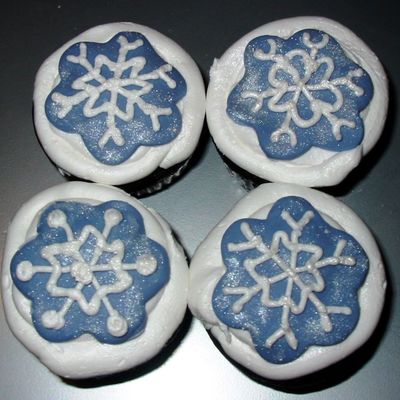 Snowflake Cupcakes