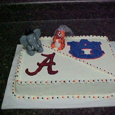 Alabama/auburn Shower Cake