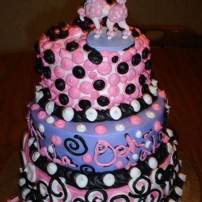 Pink Poodle In Paris Theme