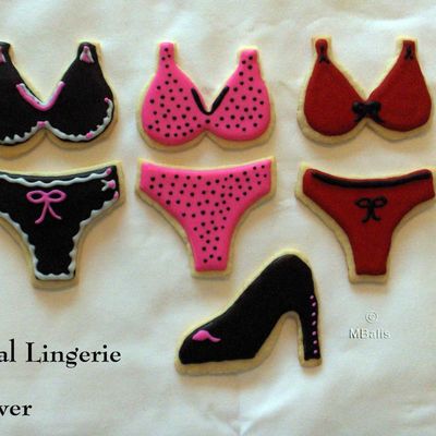 Lingerie Shower Cookies