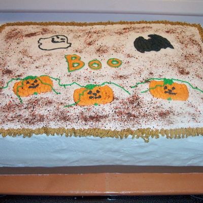 Halloween Sheet Cake