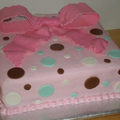 Pink With Bow And Polka Dots
