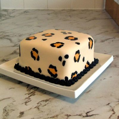 Leopard Print Cake
