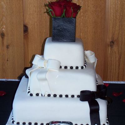 Square Wedding Cake