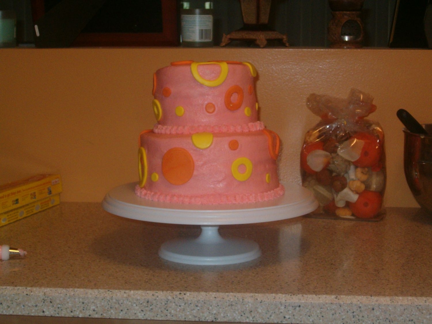 Pink, Orange, And Yellow Dots