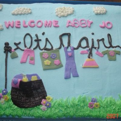 Clothes Line Cake