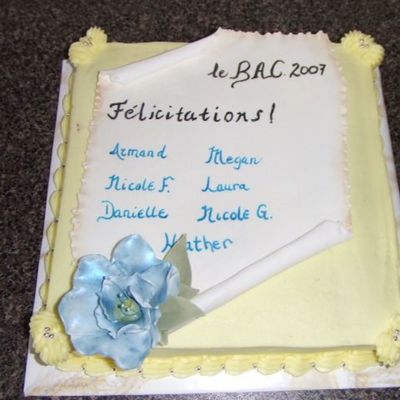 University Grad Celebration Cake