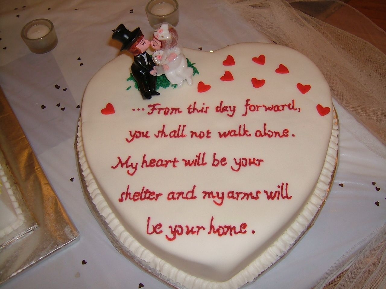 Heart Shaped Groom's Cake