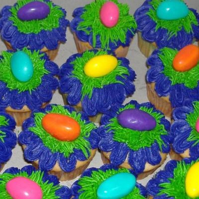 Easter Birthday Cupcakes