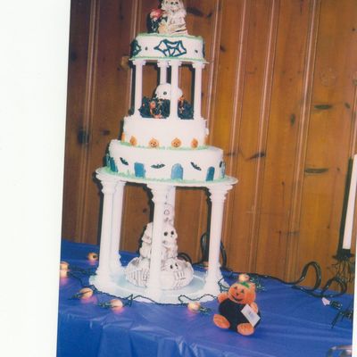 Halloween Wedding Cake
