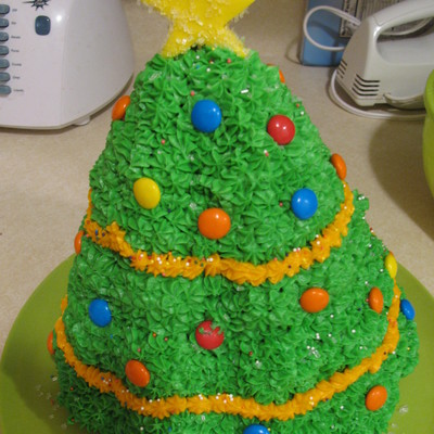 Simple 3D Christmas Cake