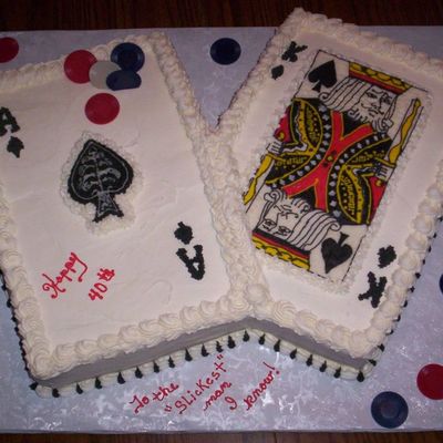 Poker Cake