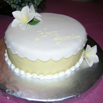 Frangapani Birthday Cake