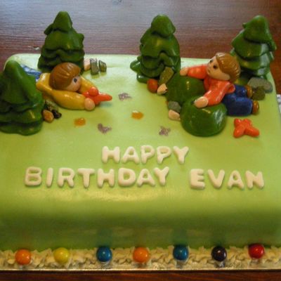 Evan's Paintball Cake