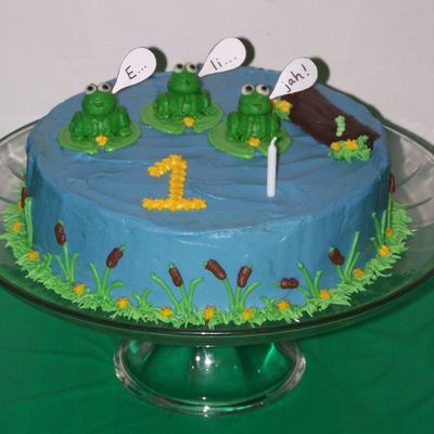 Frog Birthday Cake