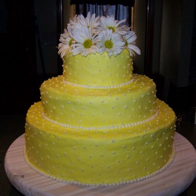 Yellow Wedding Cake
