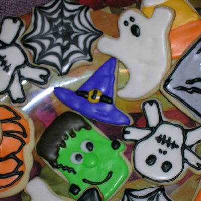 Halloween Cookies Close Up