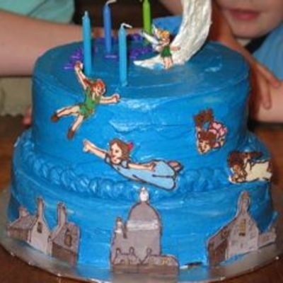 Peter Pan / Tinkerbell Cake (Ninja Turtles On The Back!)