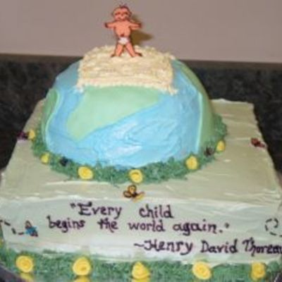 Thoreau Inspired Baby Shower Cake