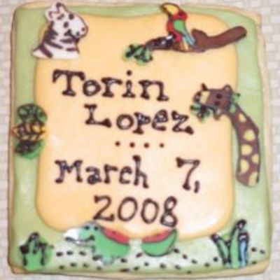 Safari Centerpiece Cookie