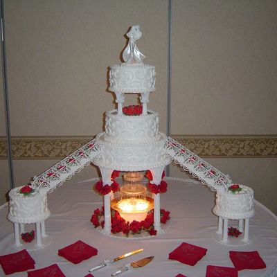 Fountain Wedding Cake