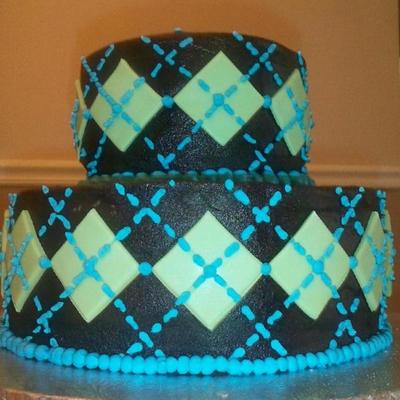 Chocolate Argyle Cake