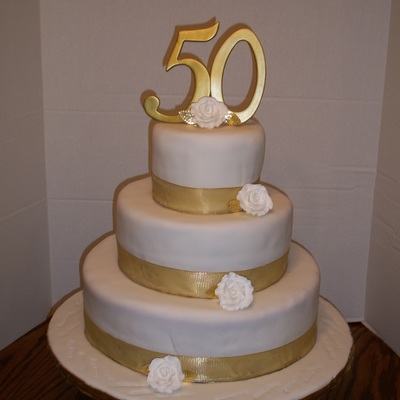 50 Wedding Anniversary Cake