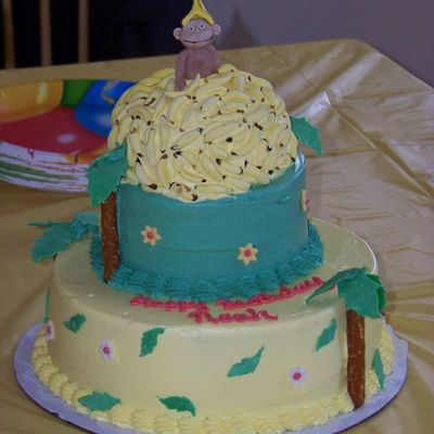 Curious George Cake