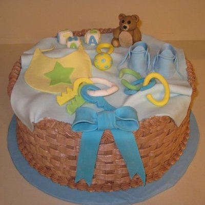 Baby Shower Basket Cake
