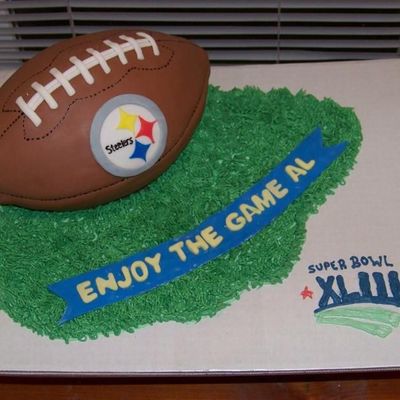 Steelers Football Cake