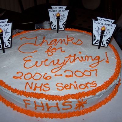 National Honor Society Cake