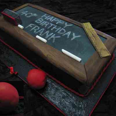 Black Board Chalk Board Teachers Cake