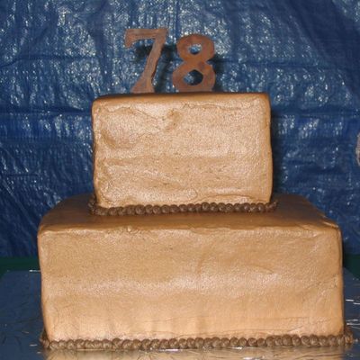 Chocolate Square Tiered Cake