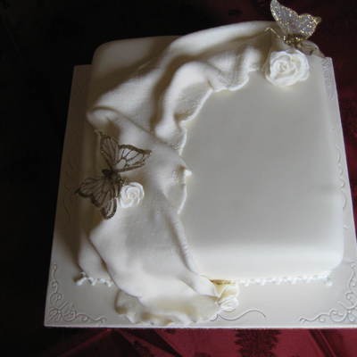 Square Wedding Cake
