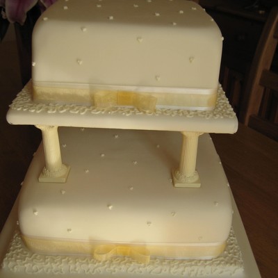Square Wedding Cake