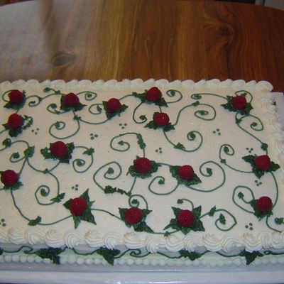 Raspberry Swirl Cake