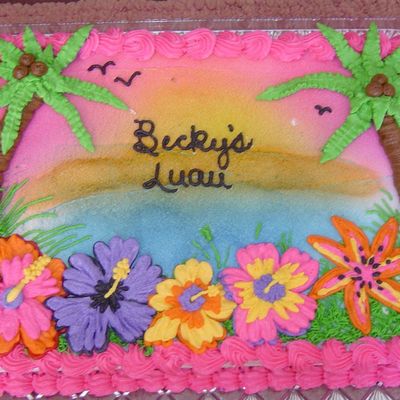 Luau Cake