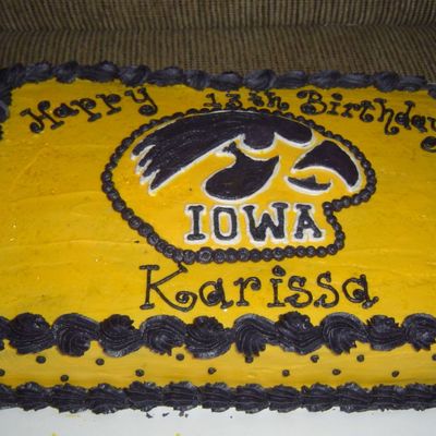 Hawkeye Birthday Cake
