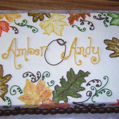 Fall Leaves Painted Embroidery