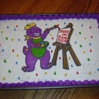 Barney Birthday Cake