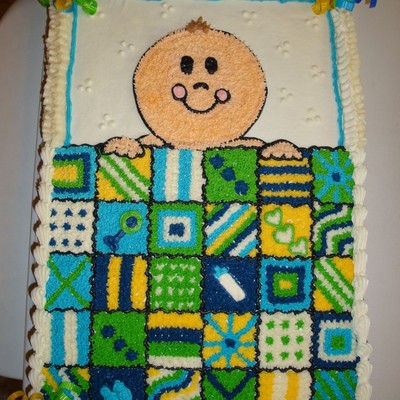 Baby Quilt Cake